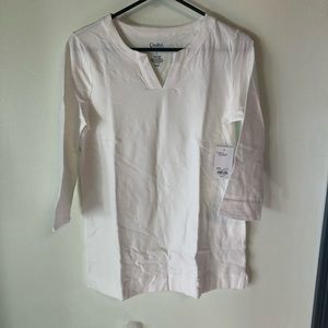 Craft&Barrow white 3/4sleeves size sm